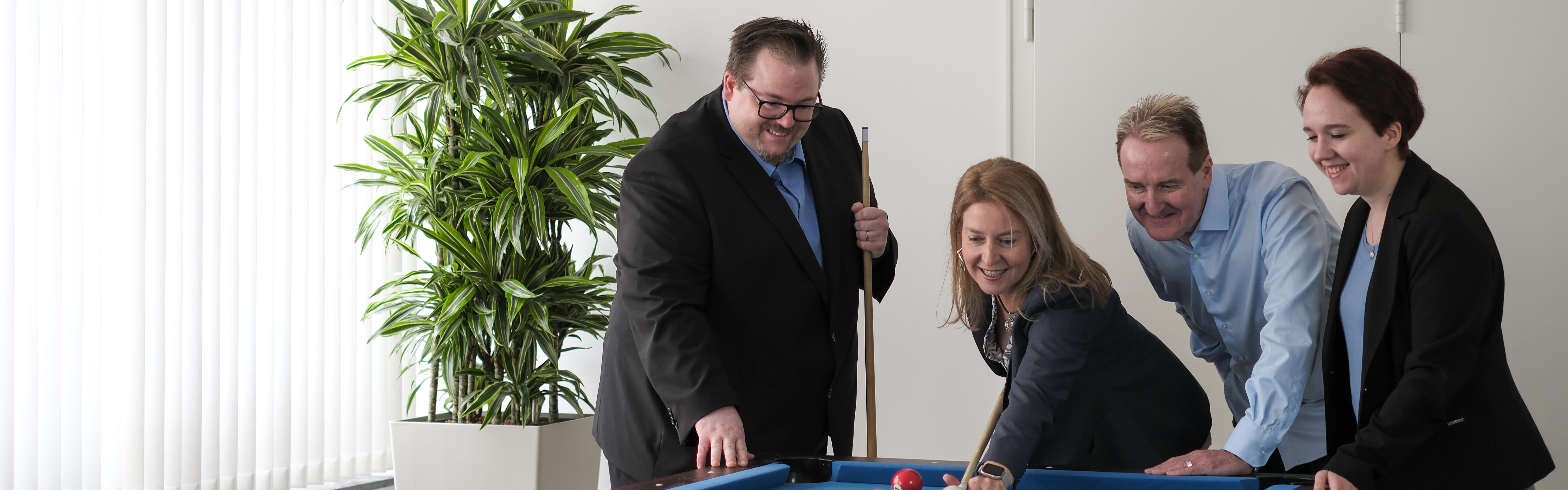 Team KremerLundehn am Billiardtisch